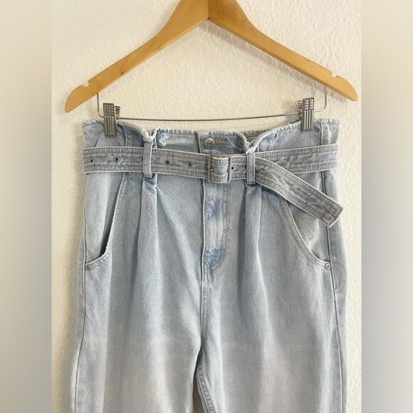 Free people Sadie belted paperbag denim jeans. 26 - Picture 4 of 9